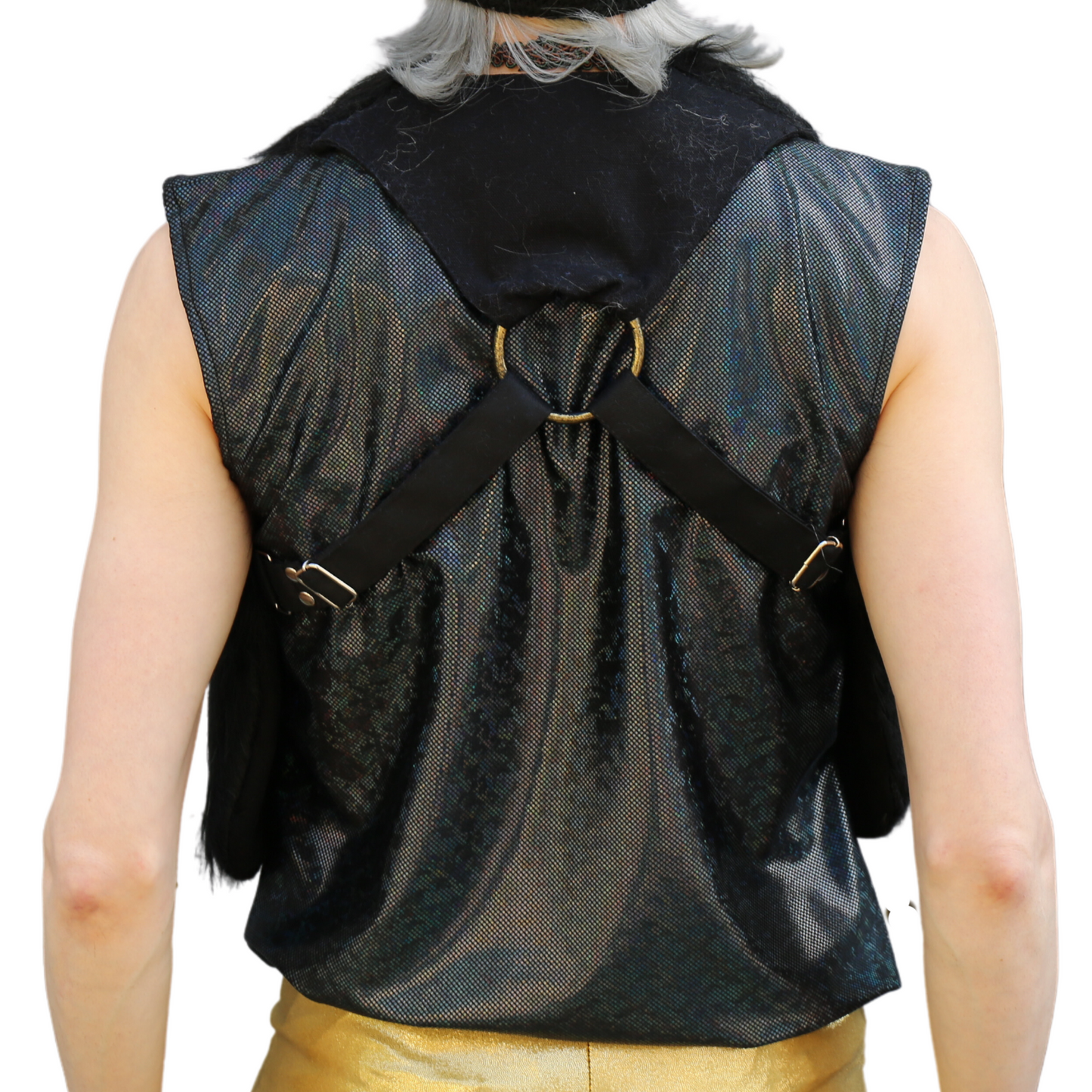 The VM Short Faux Fur Holster Vest