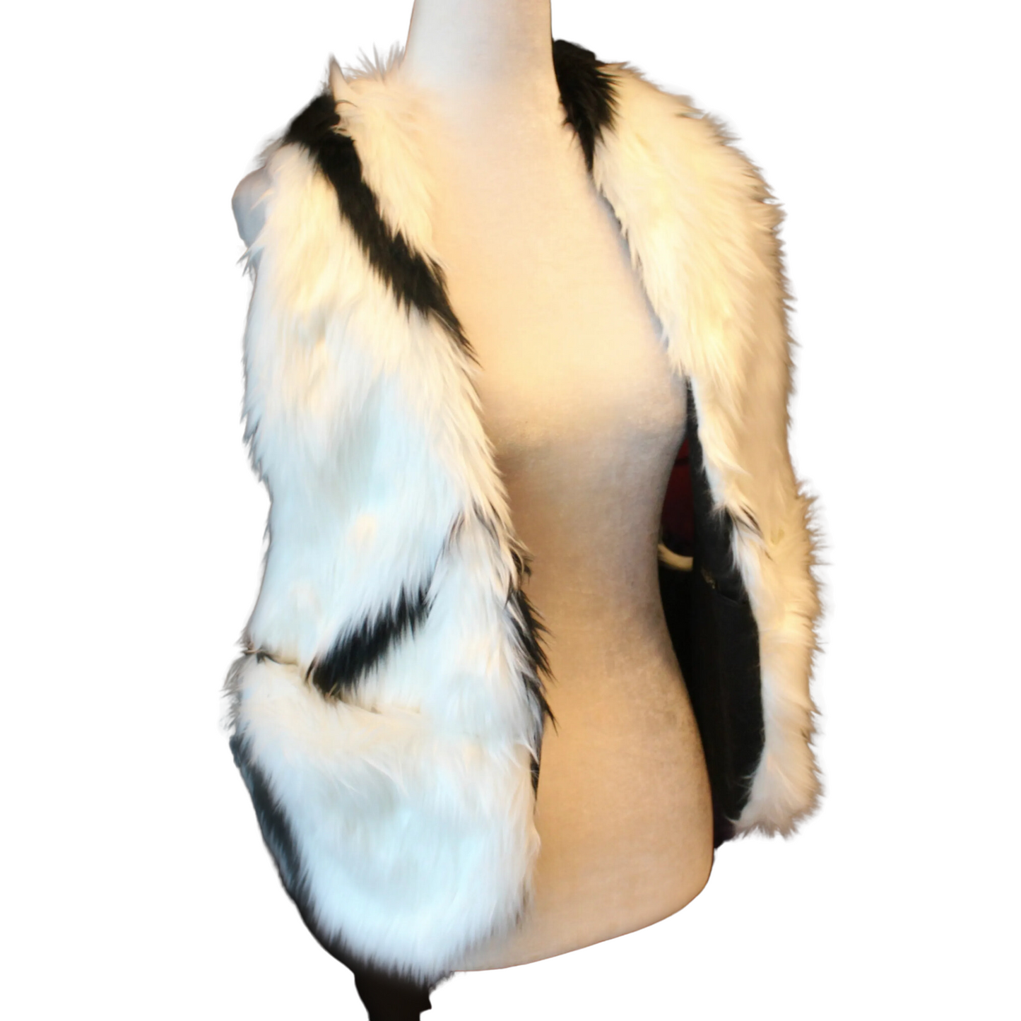 The VM Long Faux Fur Holster Vest