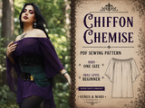 Chiffon Chemise PDF Sewing Pattern – Beginner Renaissance & Ren Faire Top