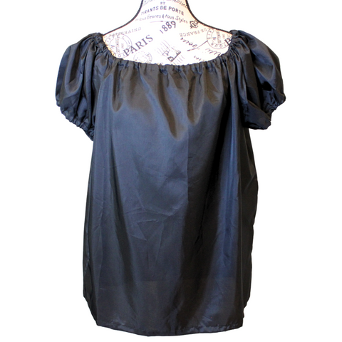 The VM Satin Peasant Blouse