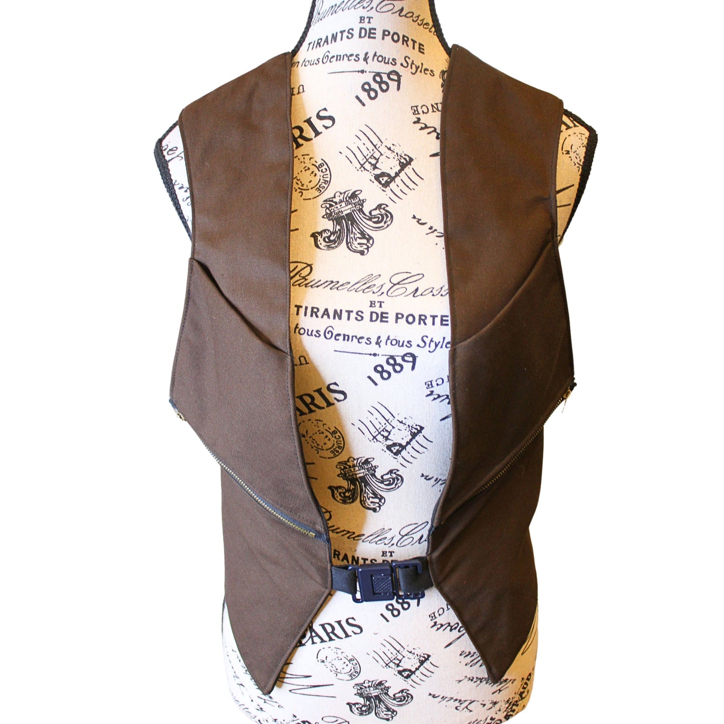 The VM Holster Vest with Lace Up Back and Clip Front