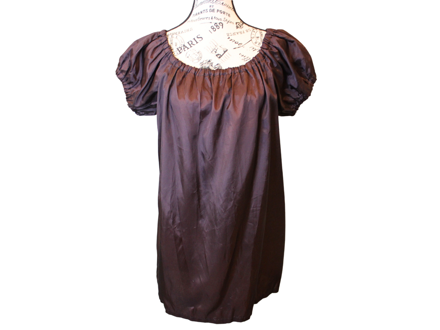 The VM Satin Peasant Blouse Venus Mars Clothing