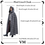 The VM Plaid Lined Cloak