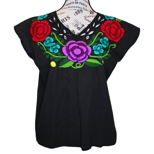 SALE Embroidered Peasant Top (size medium)
