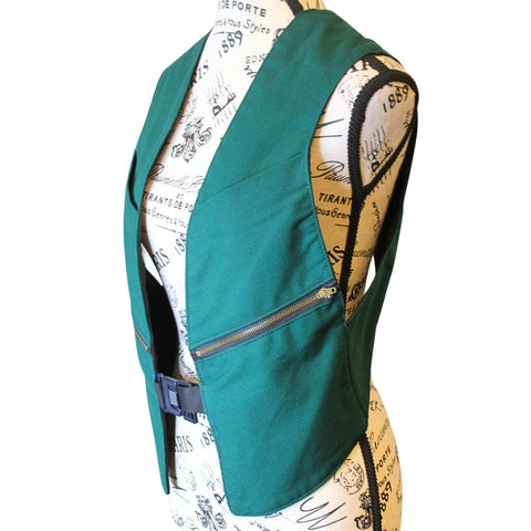 The VM Holster Vest with Lace Up Back and Clip Front