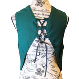 The VM Holster Vest with Lace Up Back and Clip Front