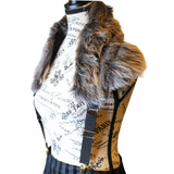 The VM Faux Fur Suspenders