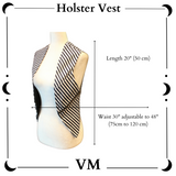 The VM Canvas Holster Vest with Lace Up Back