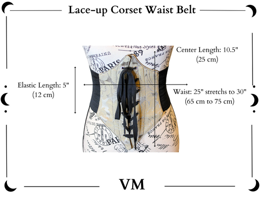 The VM Lace-Up Corset Waist Belt
