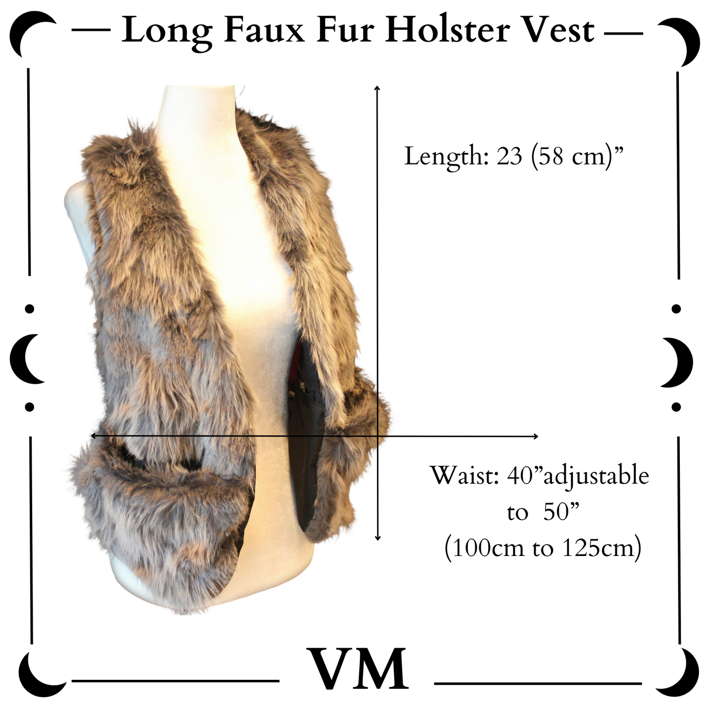 The VM Long Faux Fur Holster Vest