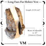 The VM Long Faux Fur Holster Vest