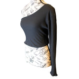 The VM One Sleeve Crop  Top