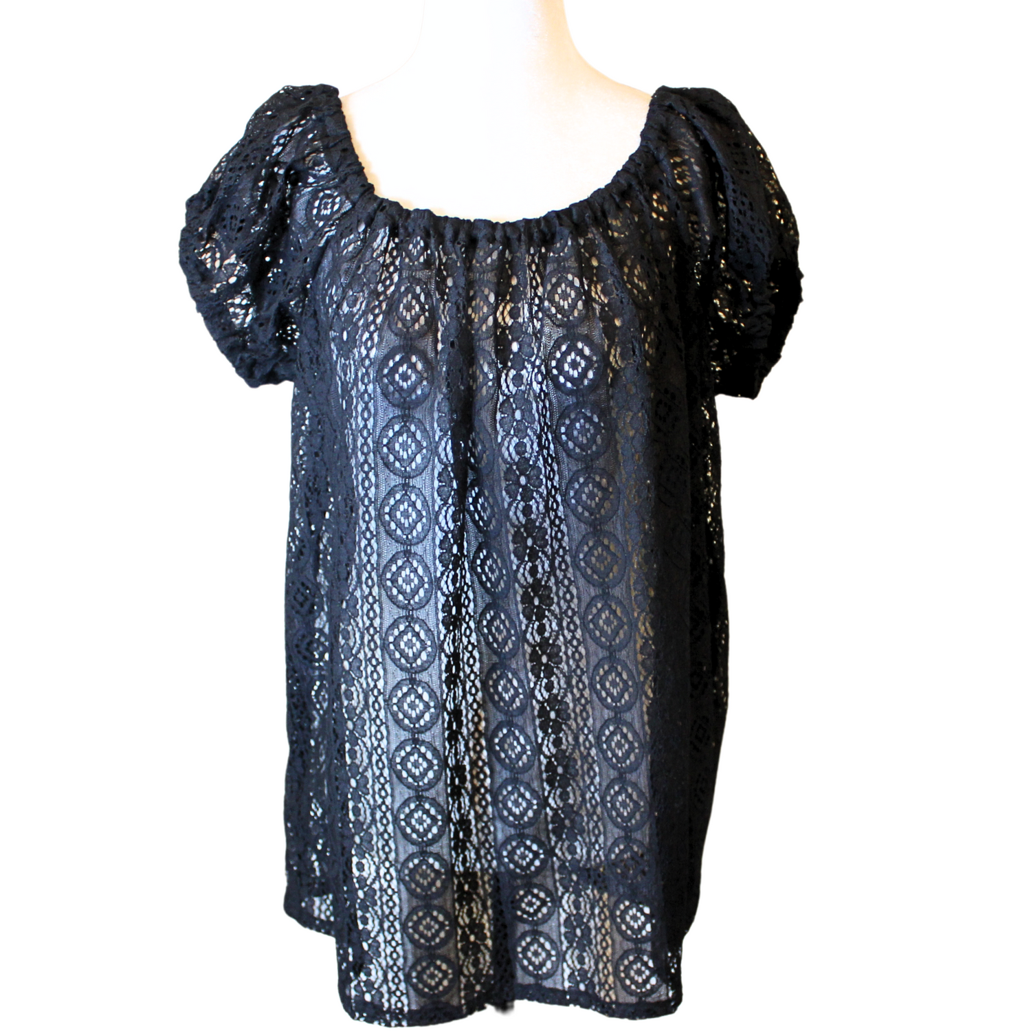 Lace sales peasant blouse