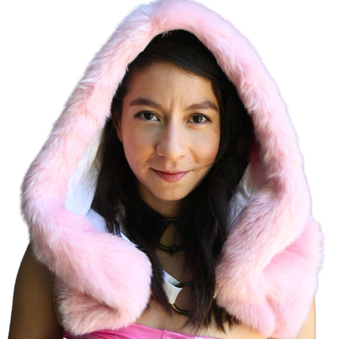 The VM Faux Fur Festival Hood