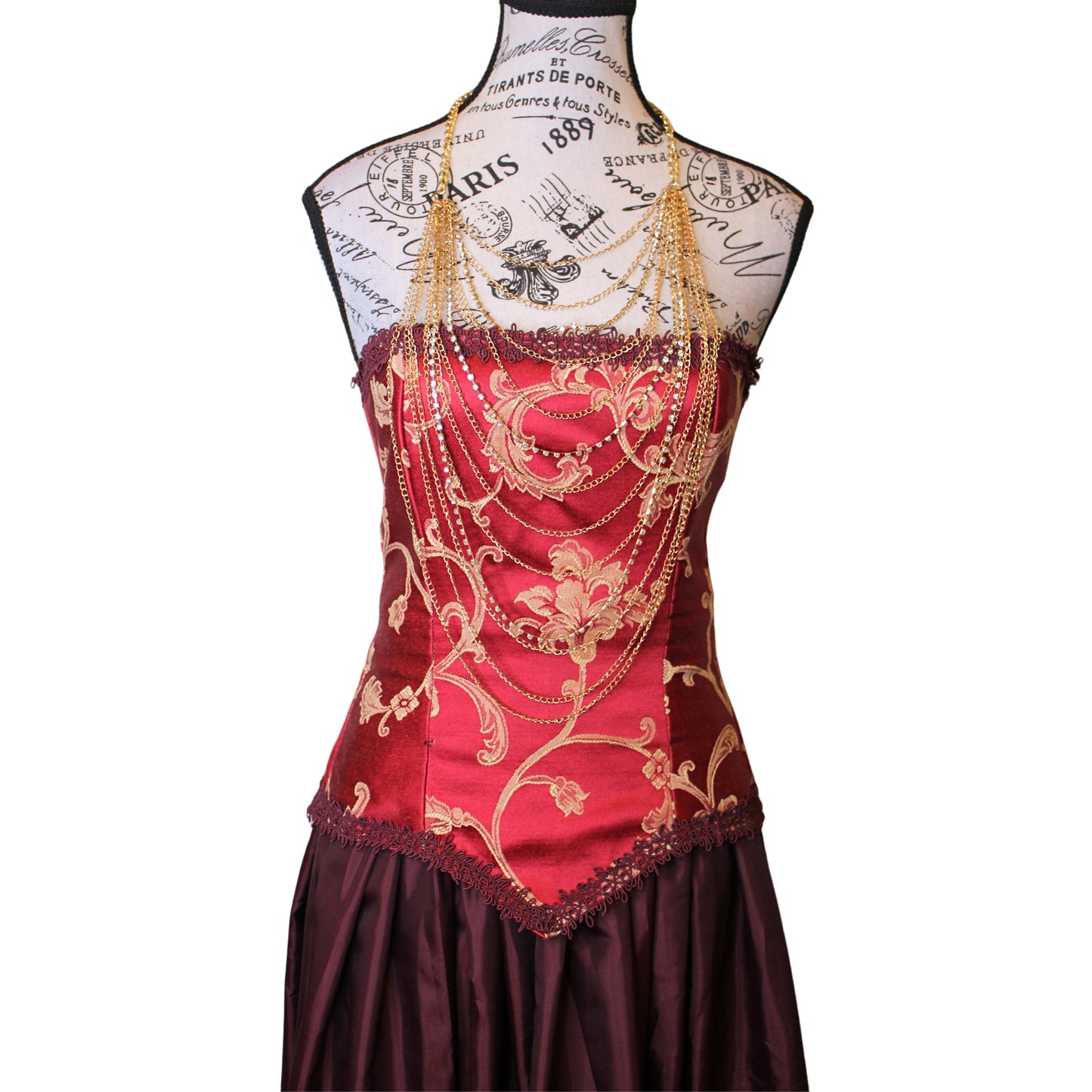 SALE The VM Red and Gold Corset (size 4/6)