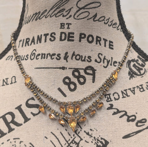 Amber Sparkly Necklace
