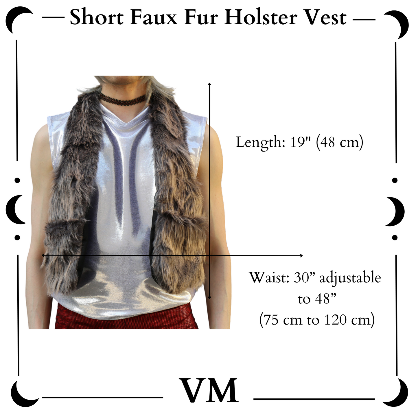 The VM Short Faux Fur Holster Vest