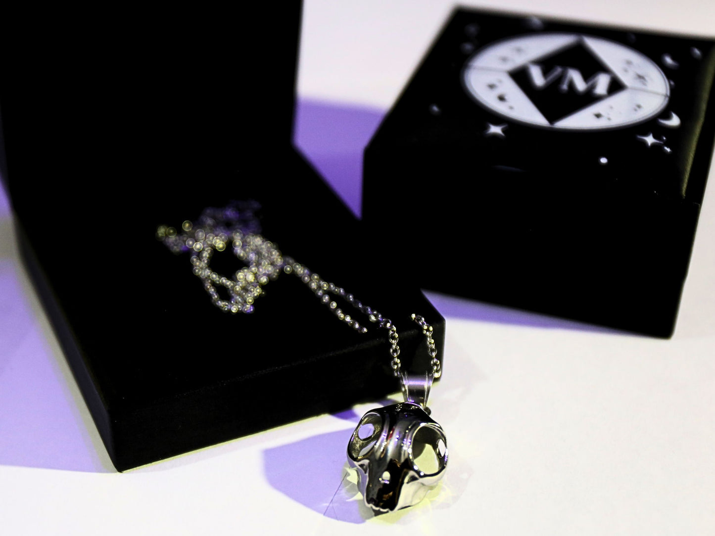The VM Gothic Cat Skull Necklace - Stainless Steel