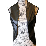 The VM Vegan Leather Holster Vest with Lace Up Back