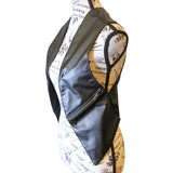 The VM Vegan Leather Holster Vest with Lace Up Back