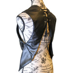 The VM Vegan Leather Holster Vest with Lace Up Back