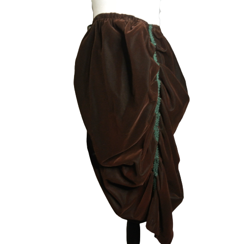 SALE One and Only - Brown Velvet Bustle