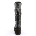 Demonia Platform Boots - Ranger 303 Lace-up Platform Boot with Chains